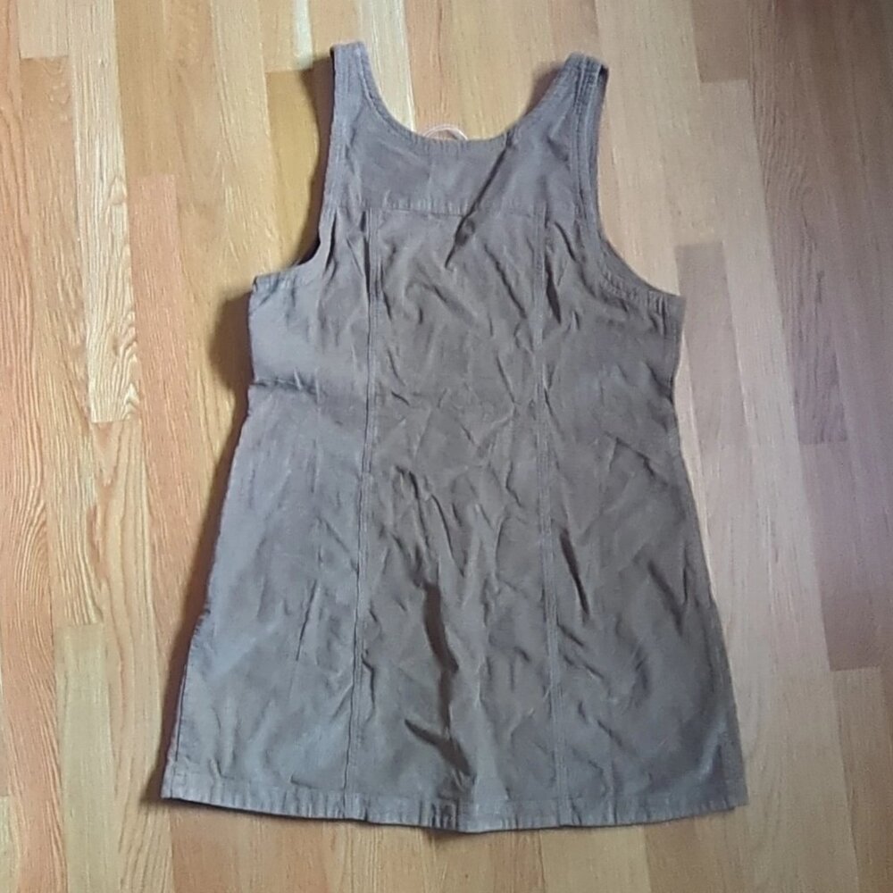 Toad&Co Large Brown Scouter Cord Jumper Dress Y2K CabinCore Cottage Prairie - Picture 9 of 9